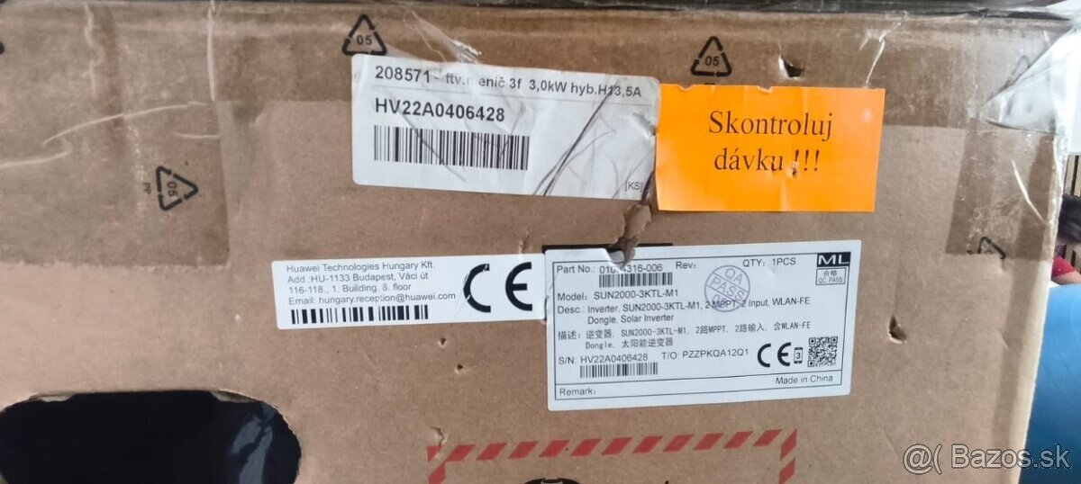 Huawei SUN2000-3KTL-M1 – 3 kW trojfázový menič - 3