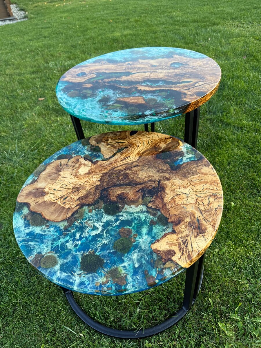 Epoxidový stôl , set konferenčných stolov , epoxidové stoly - 3