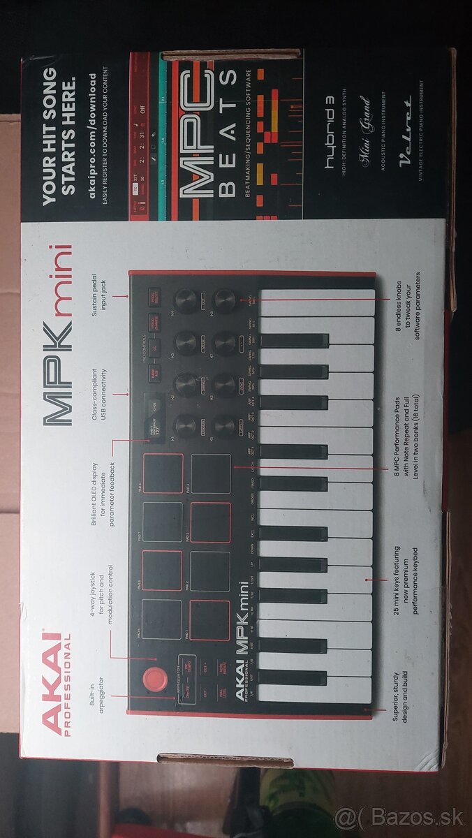 AKAI MPK Mini – kompaktný MIDI kontrolér (s krabicou) - 3