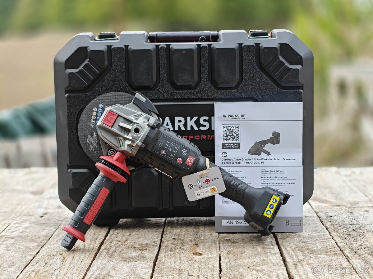 PARKSIDE • aku uhlová brúska PWSAP 20-Li F6 - 3