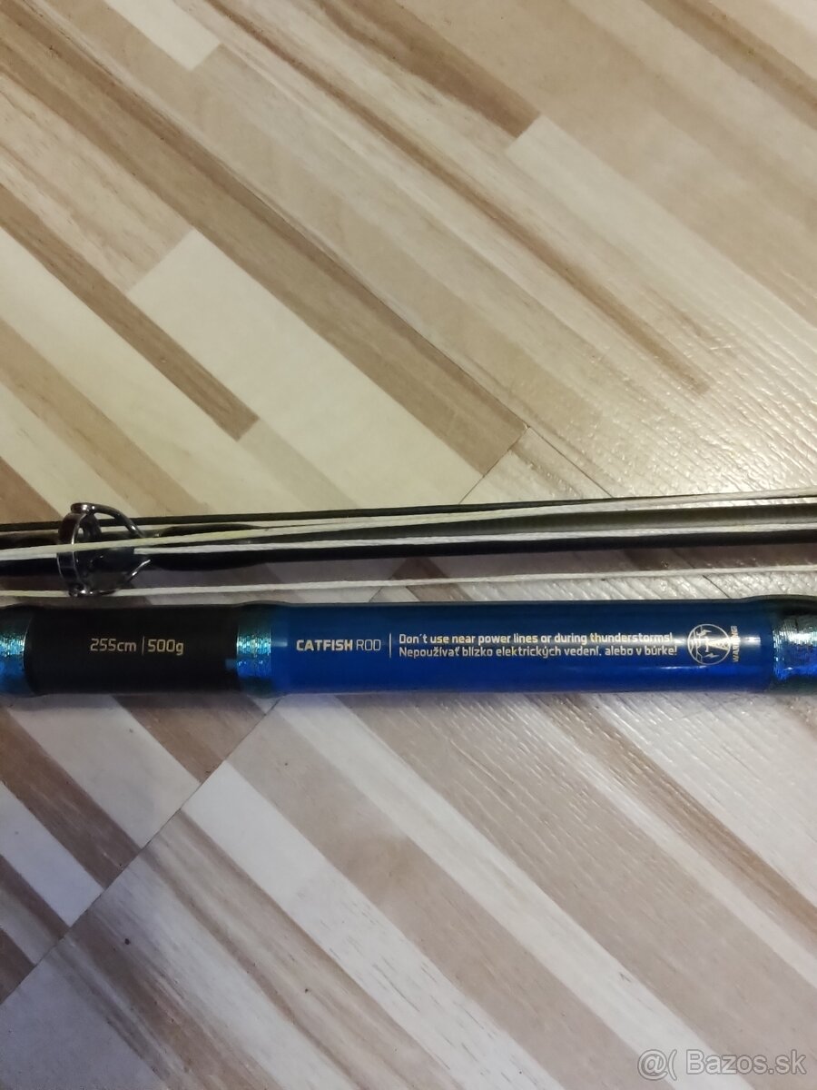 Predám 2x prúty na sumce Delphin 255cm/500g+ púzdro. - 3