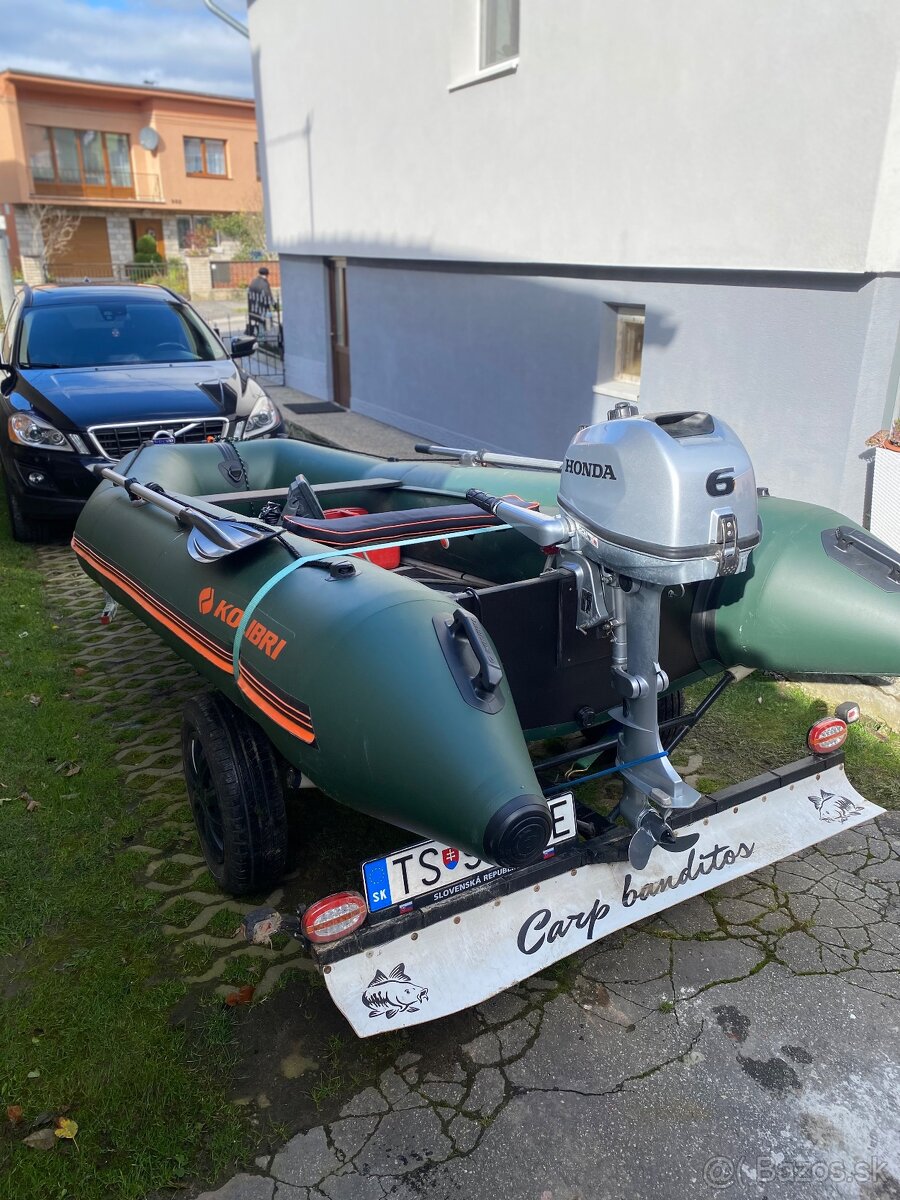 Gumený nafukovací čln Kolibri 360 + privesny vozík - 3