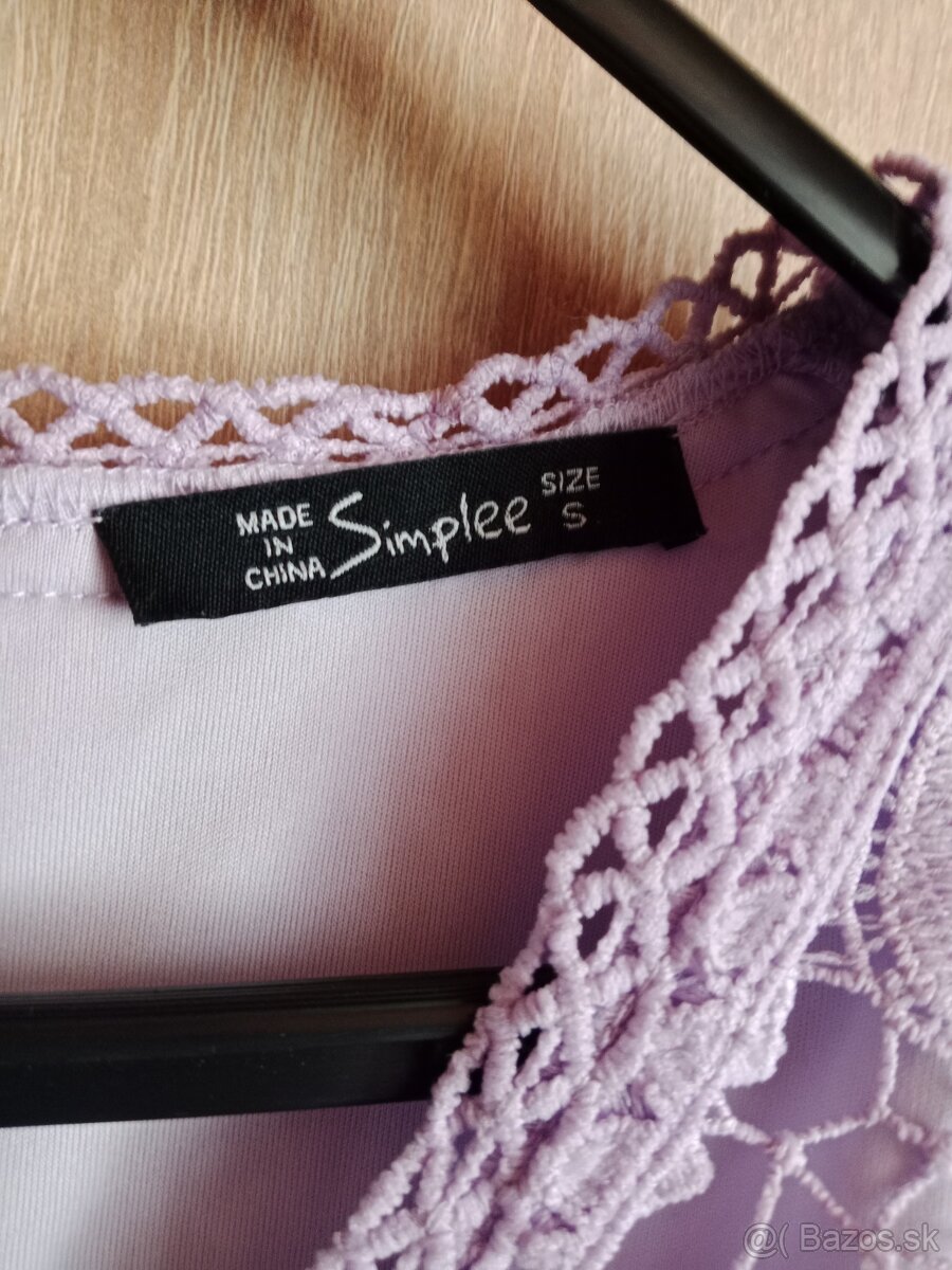 Fialkové dámske šaty - 3