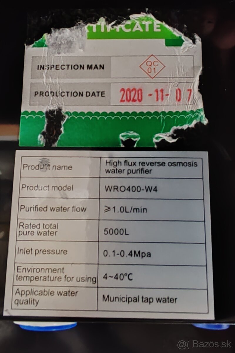 Reverzná osmóza W4 Prietoková - 3