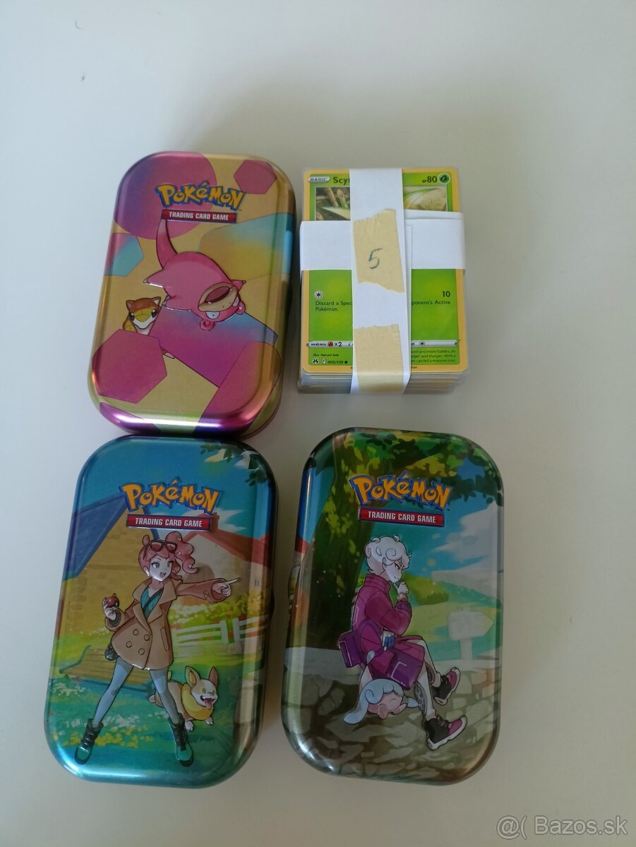 Pokémon sety - karty + plechovky - 3