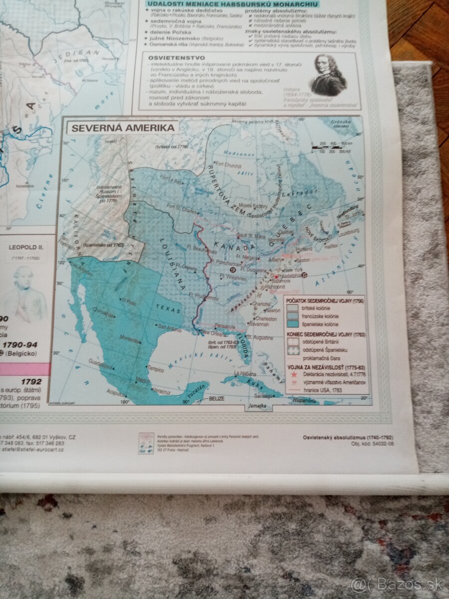 Predám školskú mapu - Osvietenský Absolutizmus (1740-1792) - 3