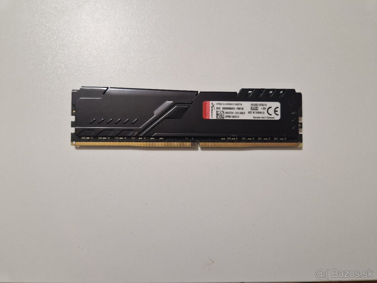 PREDANÉ 16GB 3000Mhz DDR4 HyperX Fury - 3