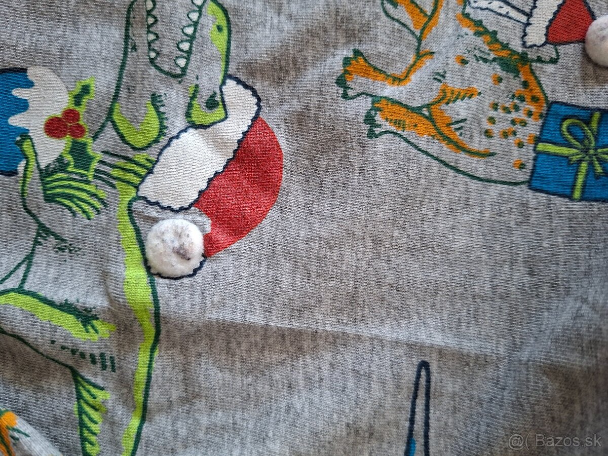 Šedé tričko s dinami 98 - 3