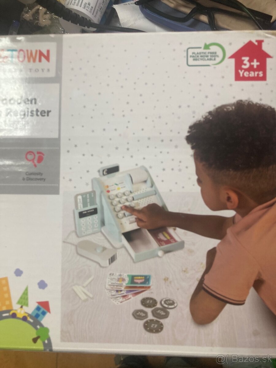 Drevene hracky vaha a pokladna - 3