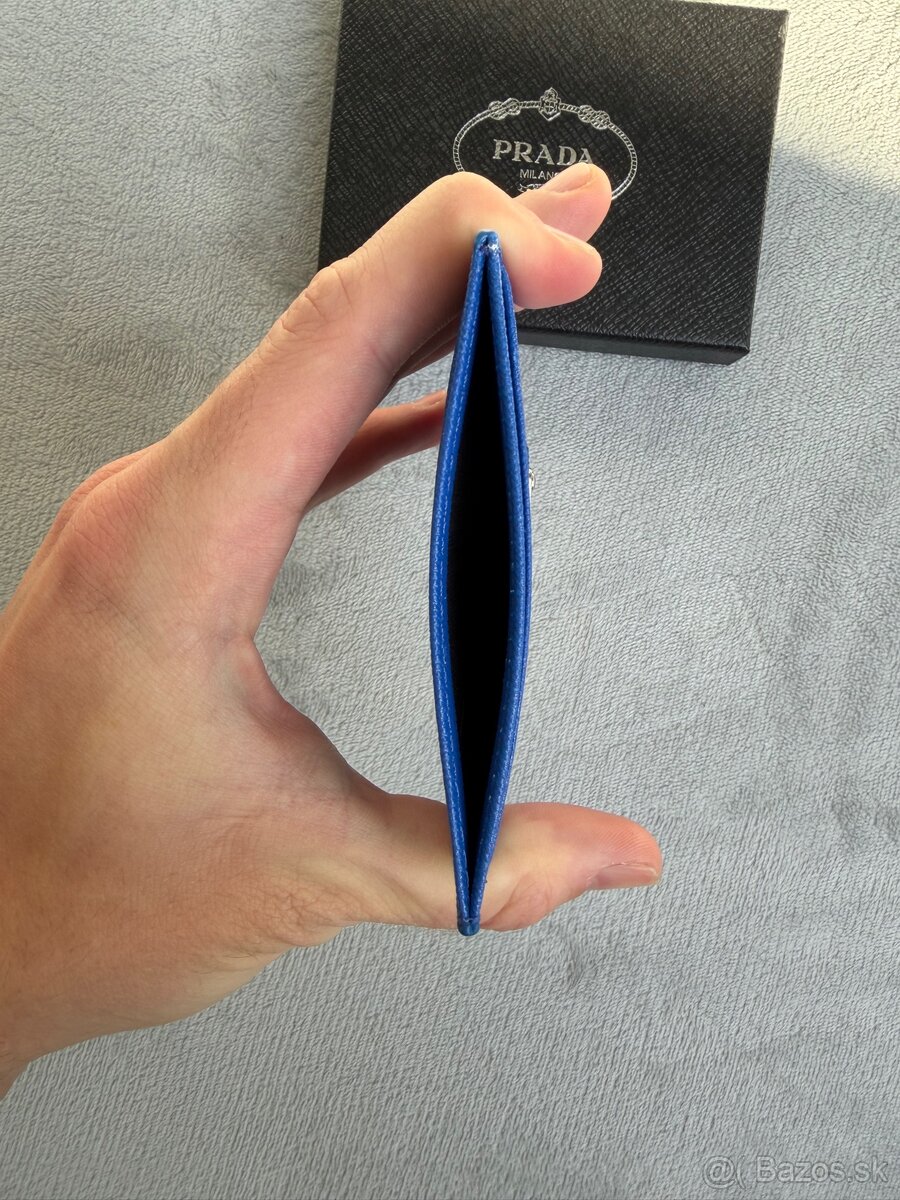 🔥 Prada Card Holder modrý🔵– NOVÝ - 3