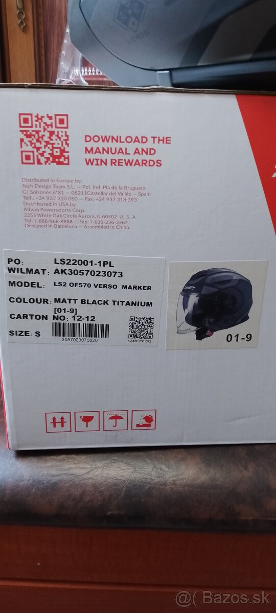 Prilba LS2 OF570 TITANIUM - 3