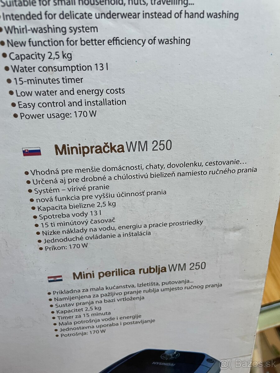 Mini práčka Hyundai WM 250 - 3
