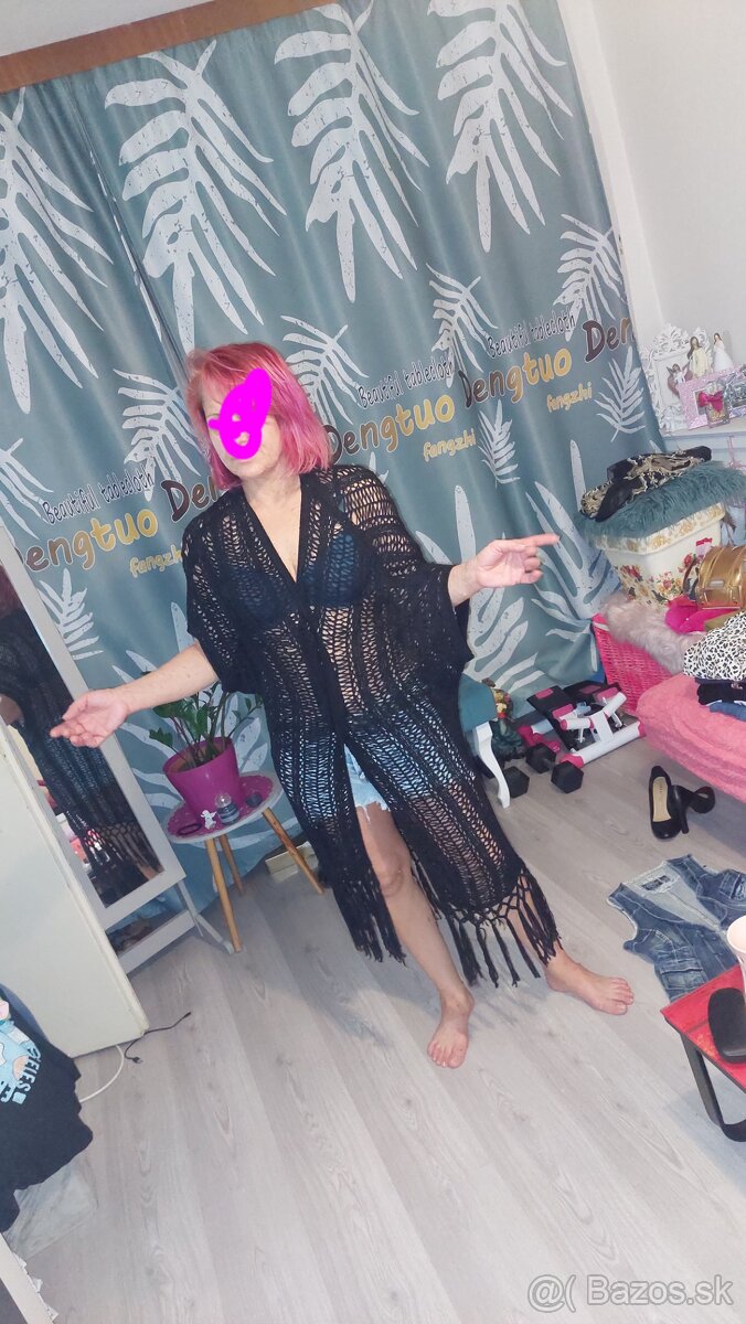 Pletená dlha vesta - 3