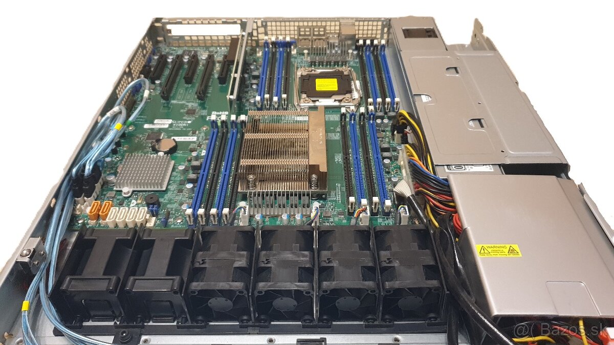 Supermicro server CSE-815TQ X10DRi, 32GB RAM, 2x1 TB HDD - 3