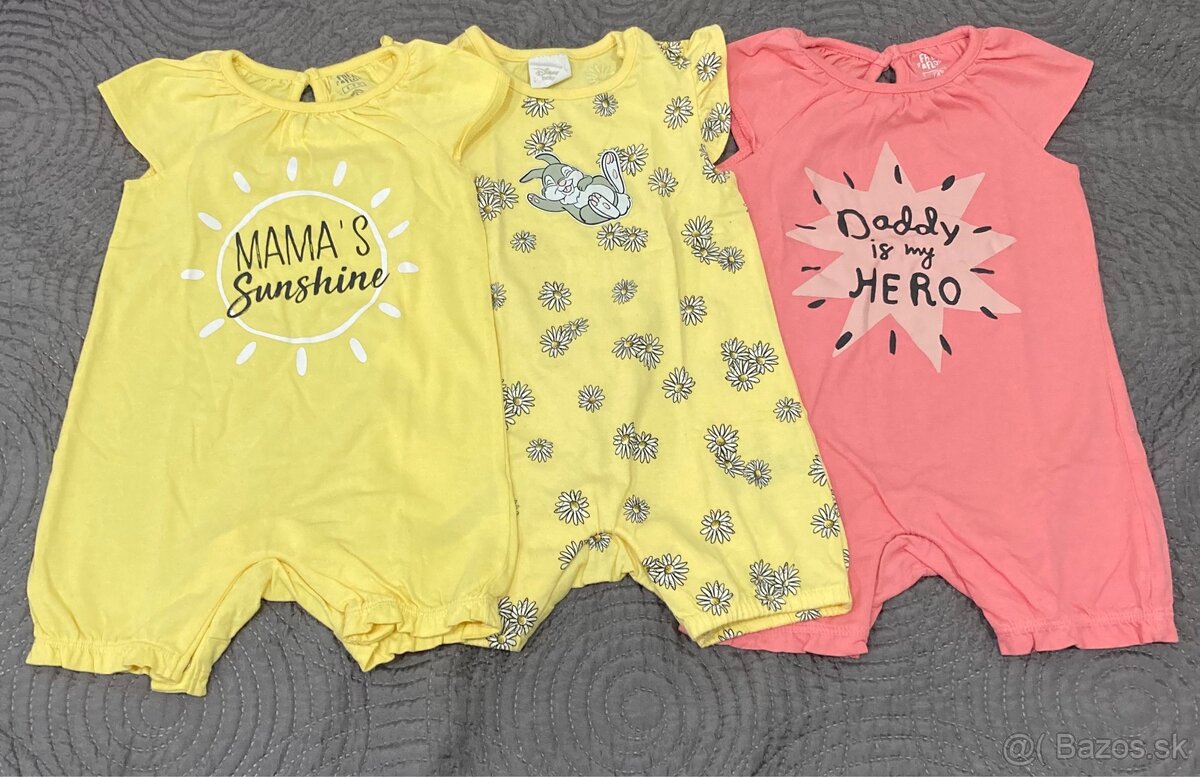 3 x letný overal + body so sukňou - 3
