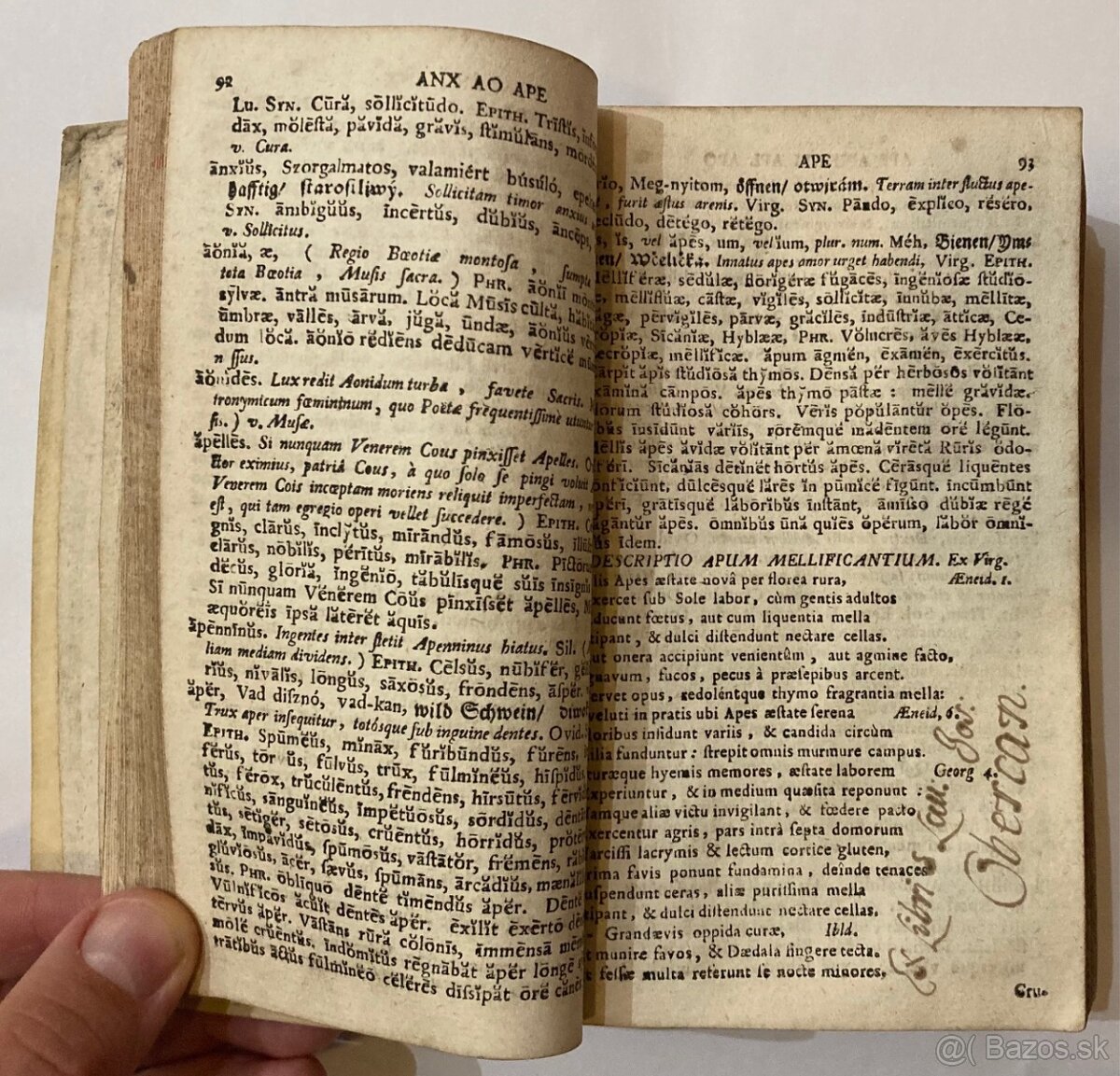 (slovník) Gradus Ad Parnassum, 1729, Trnava - 3