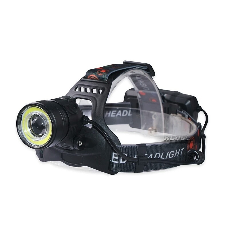 výkonná led čelovka, cob čip - 3