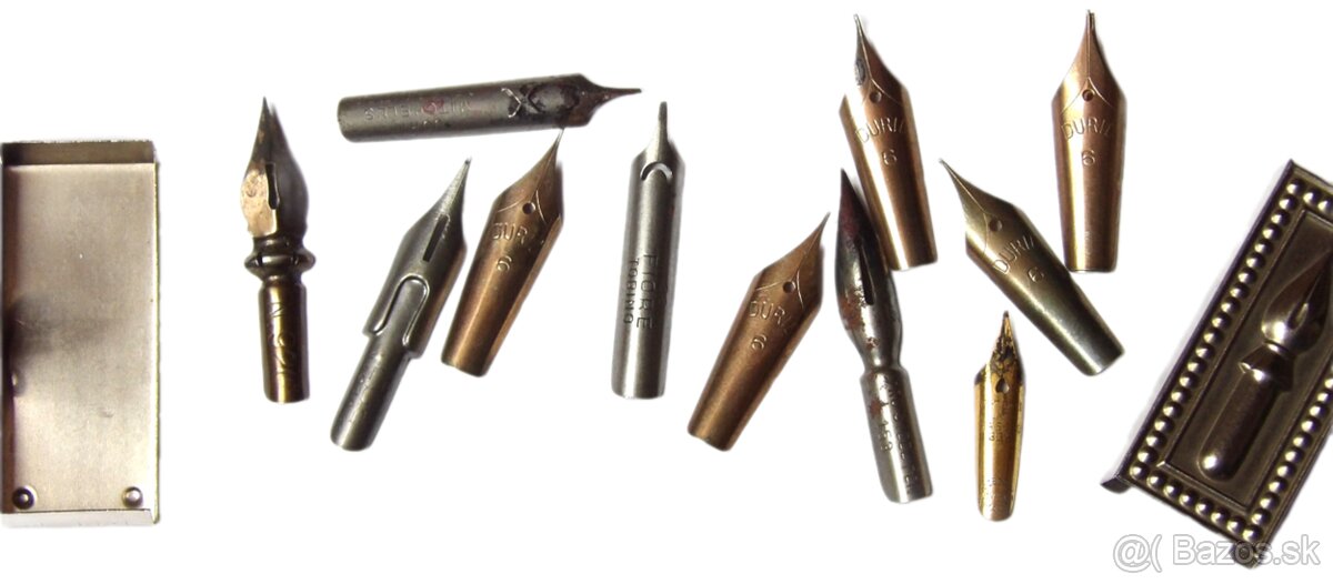 Krabička s kaligrafickými hroty - 11 ks - 3