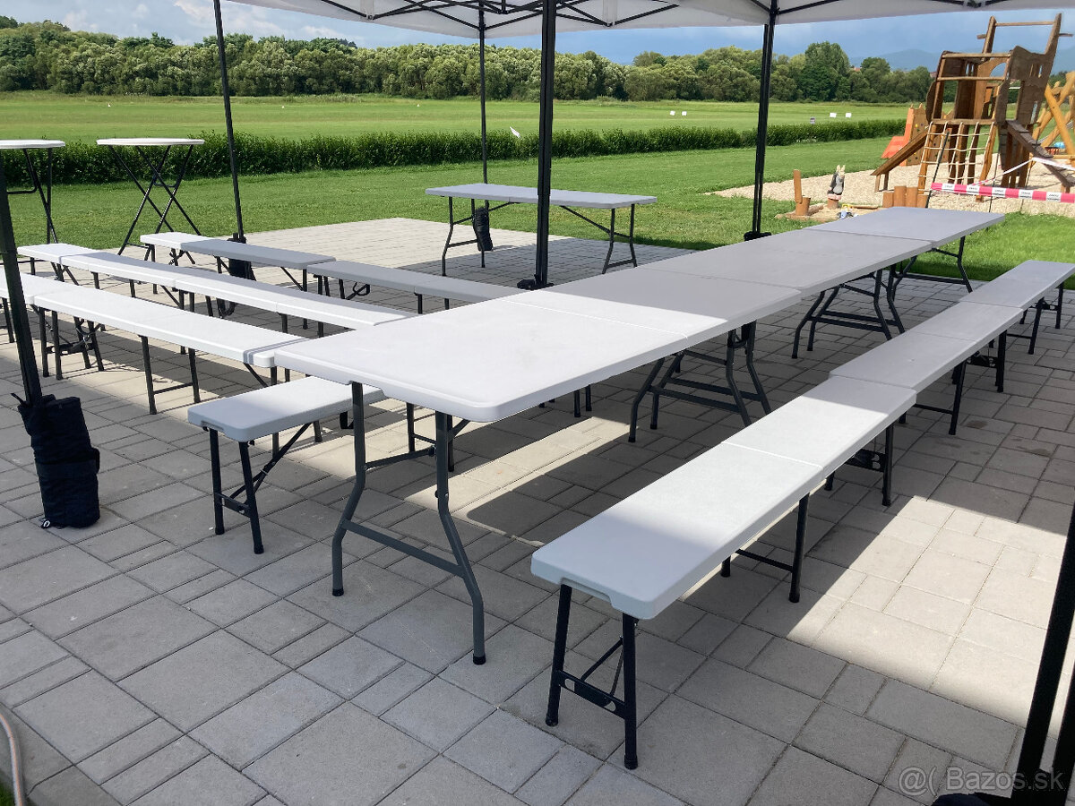 ✅ Párty stan 6x3 plus stoly, lavice a osvetlenie - 3