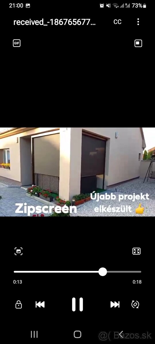Slnečna roleta zipsscreen - 3