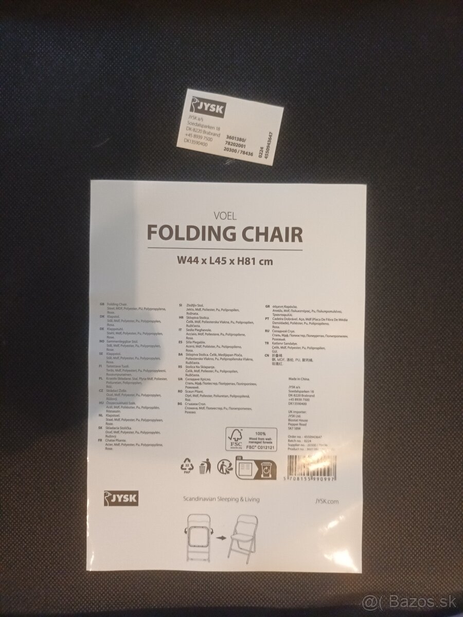 Predám skladacie stoličky jysk - 3