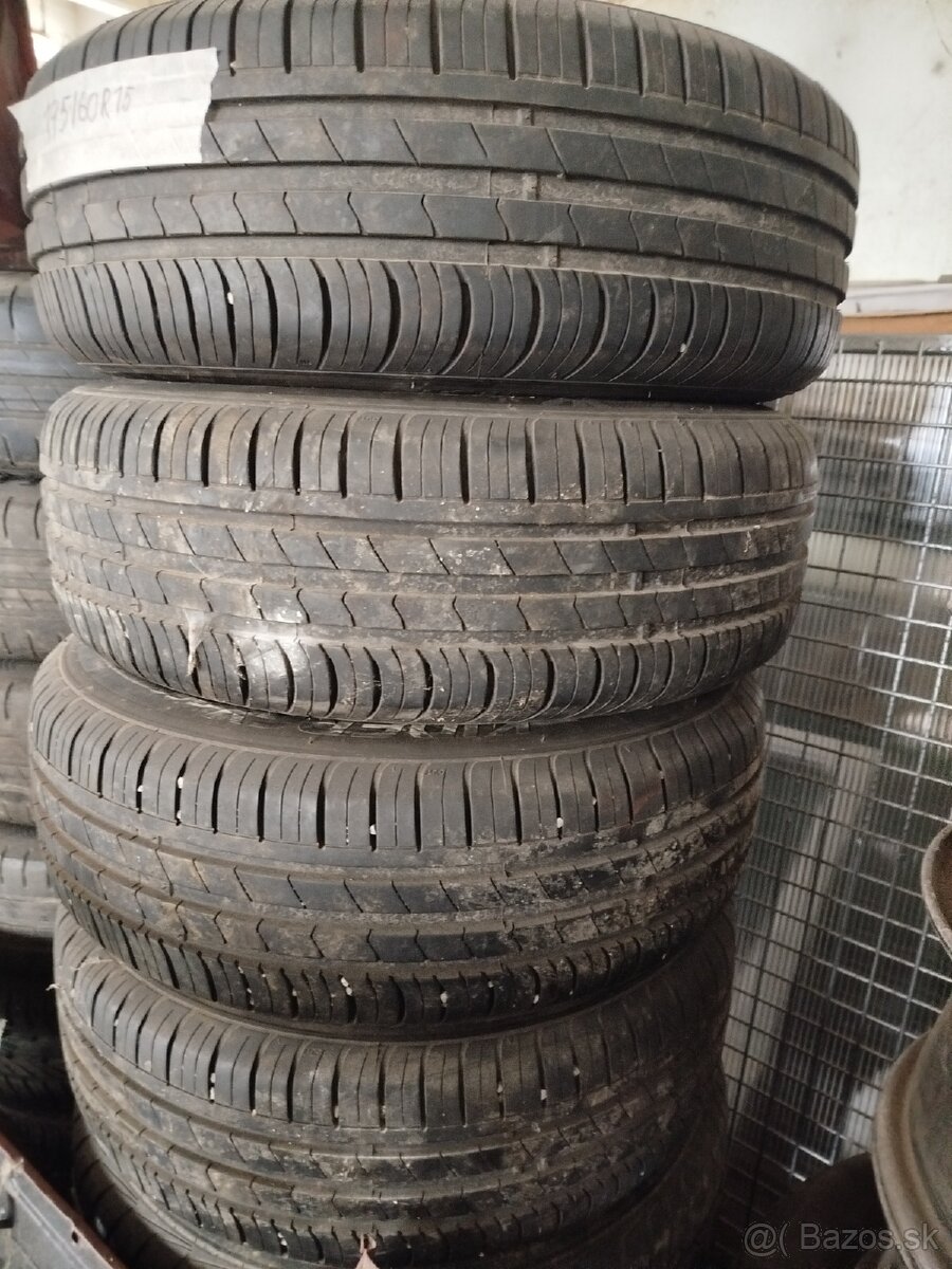 Predám elektróny 4 x100 R15 195/60r15 - 3