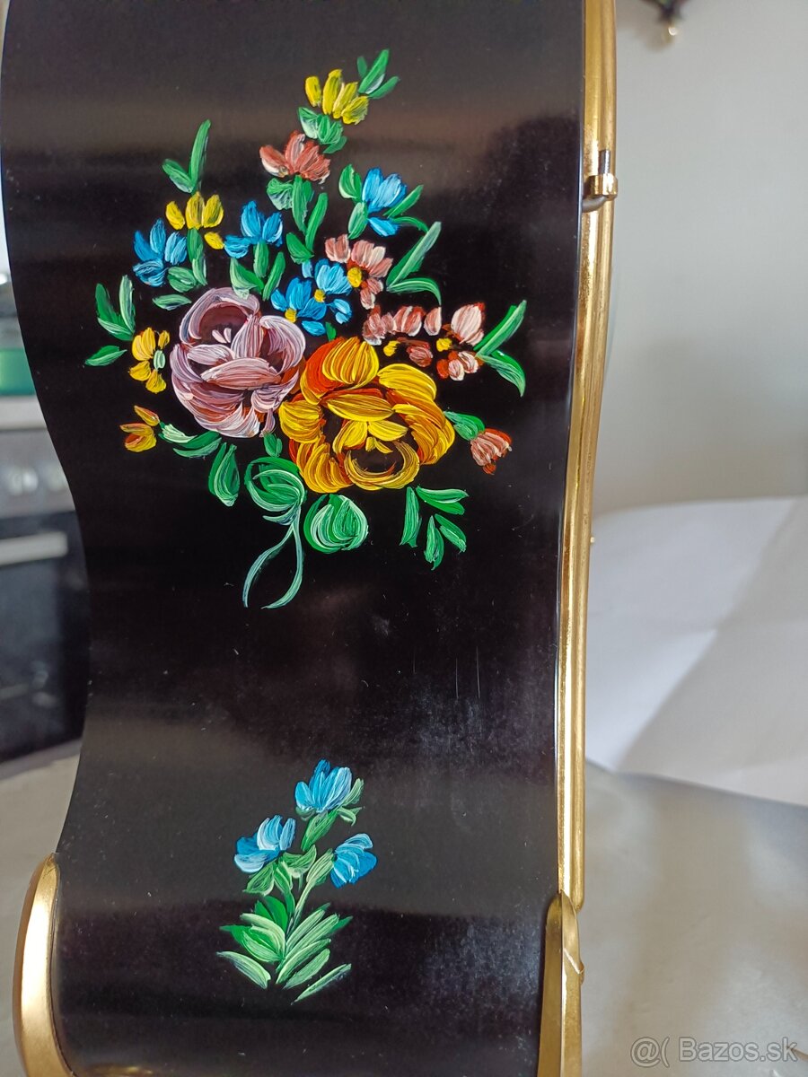 Boulle hodiny starožitný, Swiss made, Saints Helena - 3