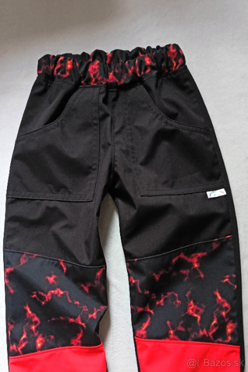 NOVÉ LETNÉ NEÓNOVÉ SOFTSHELLOVÉ NOHAVICE – 5–6 rokov, 116 cm - 3