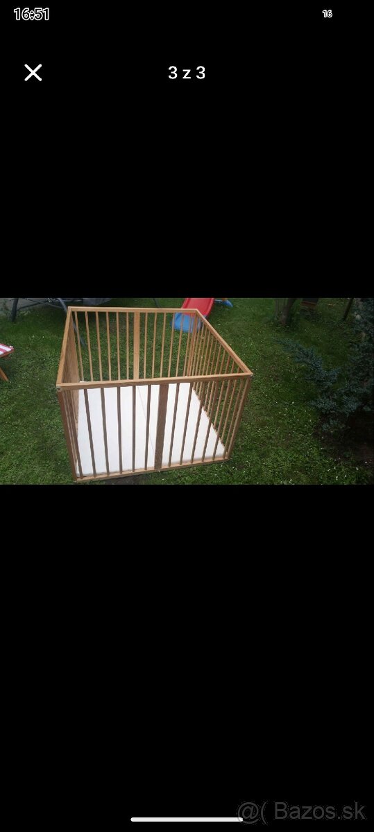 Detská drevená ohrádka - 3