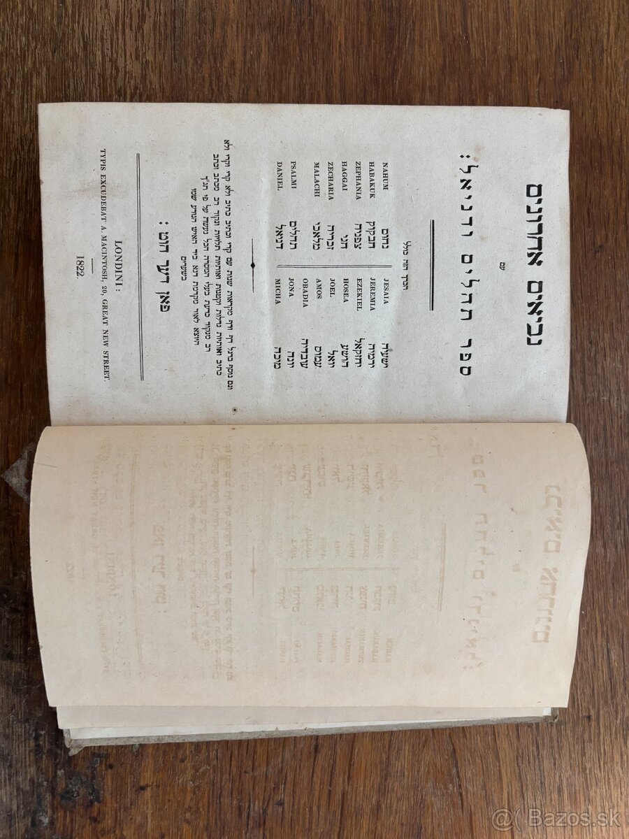 Vzácne Hebrejké biblické knihy - 3