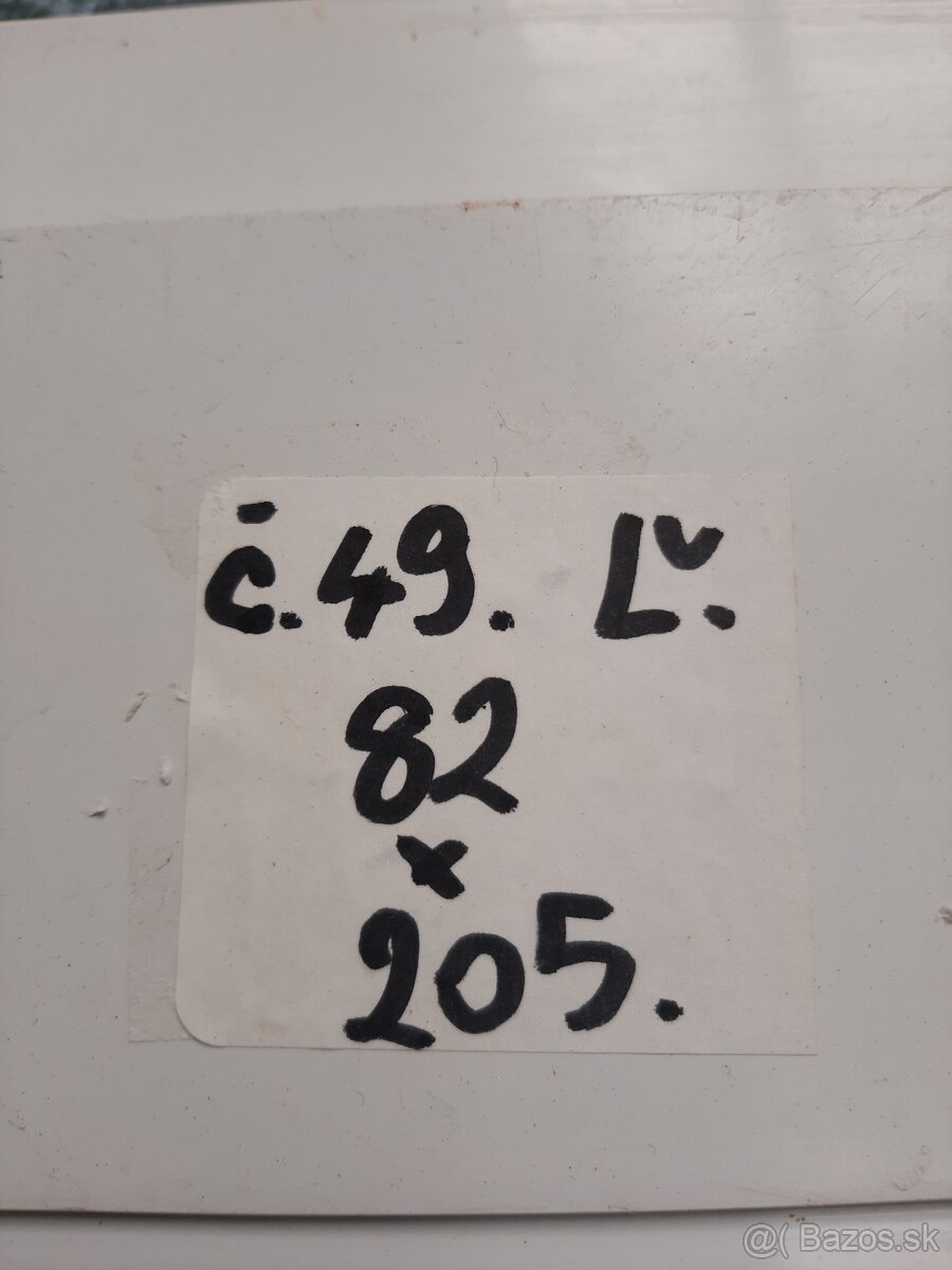 Plastové dvere Č. 49. Ľ - 3