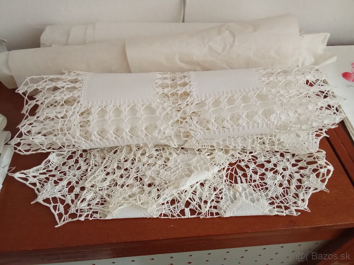 Predám háčkované obrusy malé a veľké a výšivky - 3