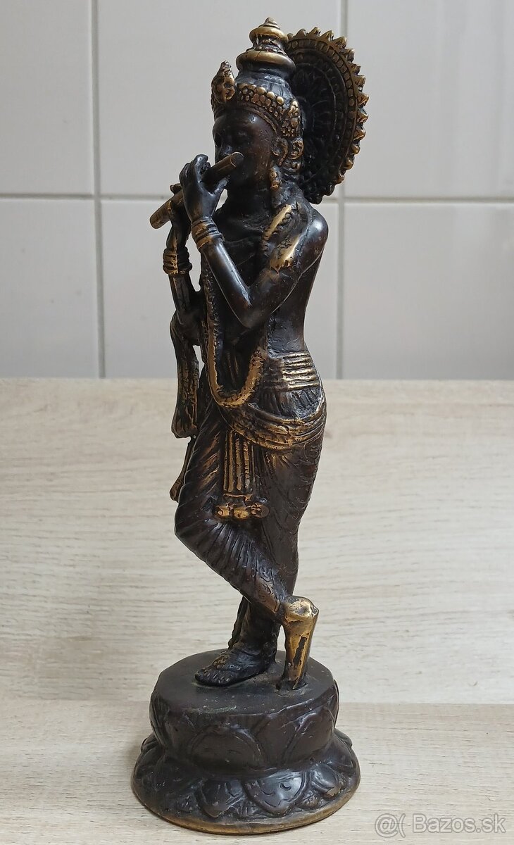 Ručne vyrobená sada troch bronzových Hindských božstiev - 3