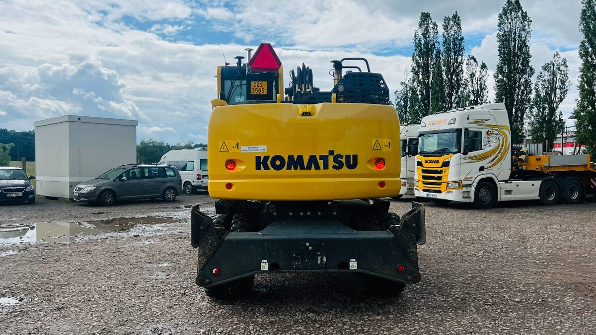 Kolové rýpadlo Komastu PW 158 - 2631 mth TOP STAV - 3