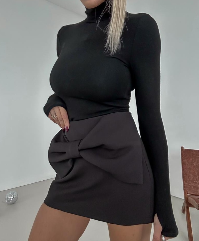 Skort vo veľkosti M s mašľou - 3