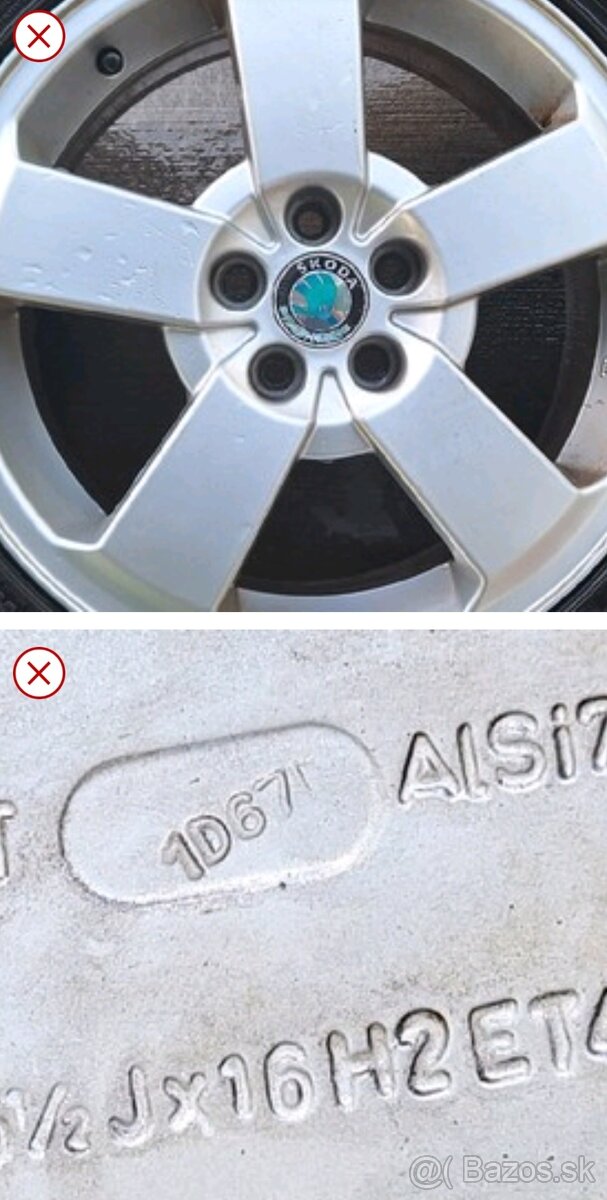 alu kola ŠKODA R16 (SLEVA) - 3