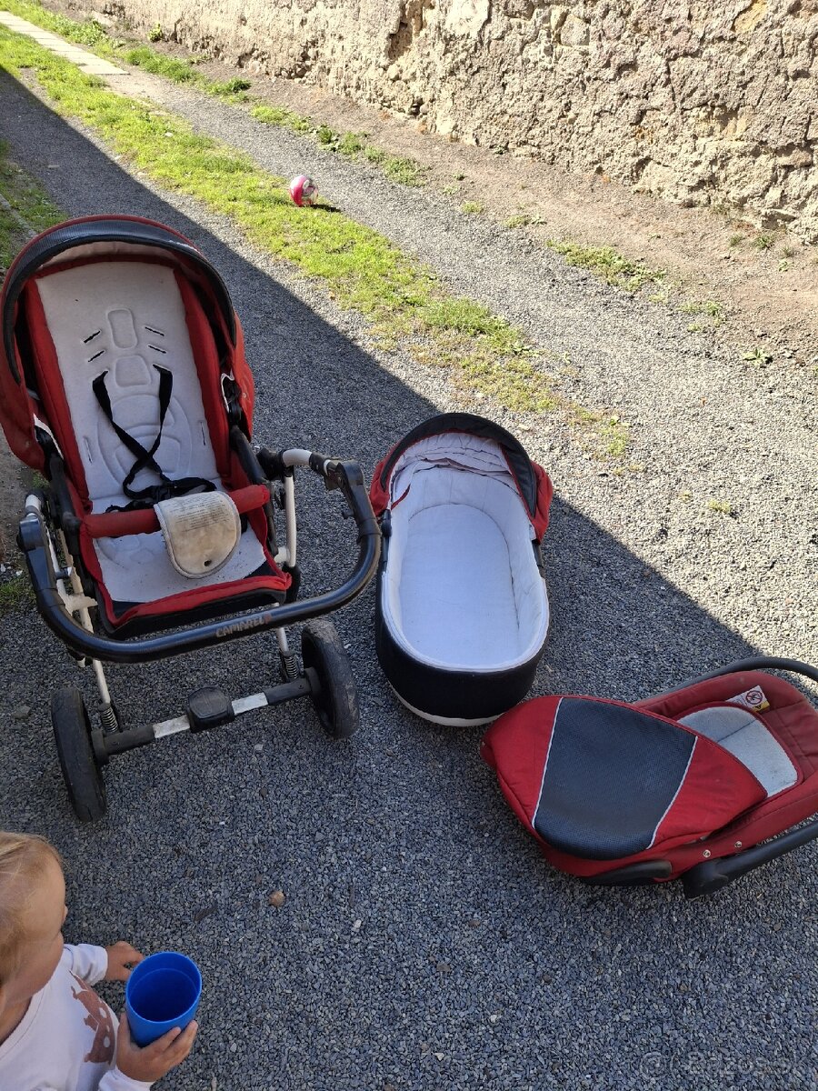 Červený Kočík Camarelo-3 kombinácia. - 3