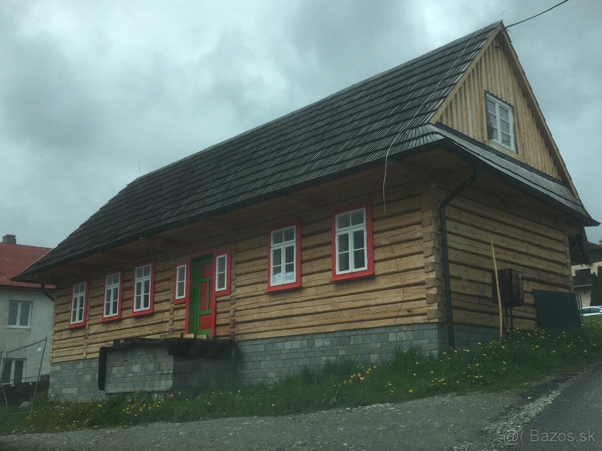 Stavba drevenice, tesári, - 3