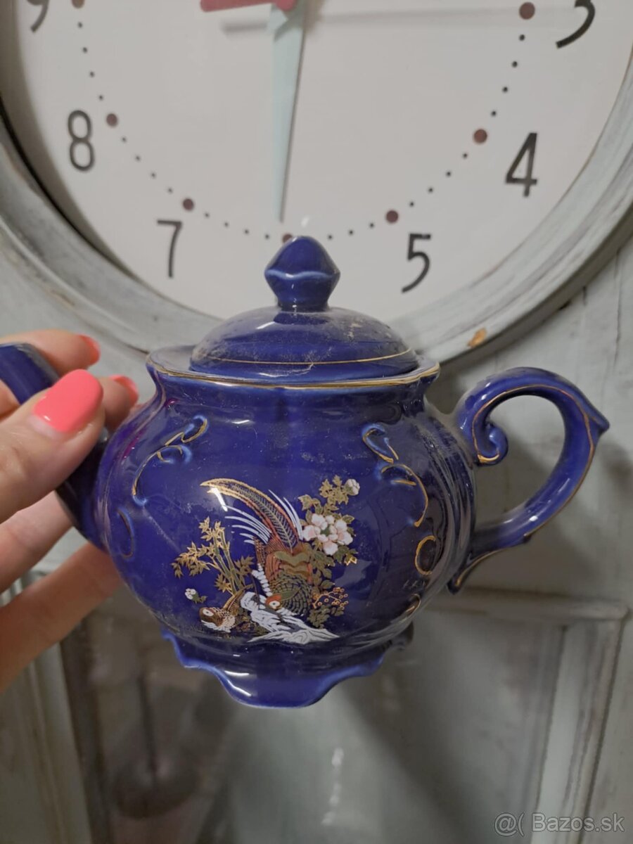 Modrá japonská keramika - 3