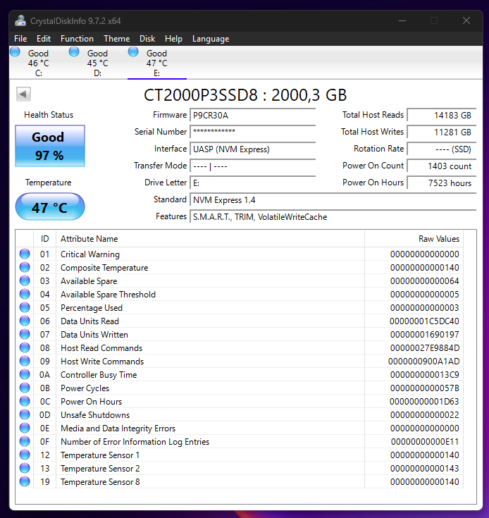 2TB M.2 Crucial P3 2 TB - 3