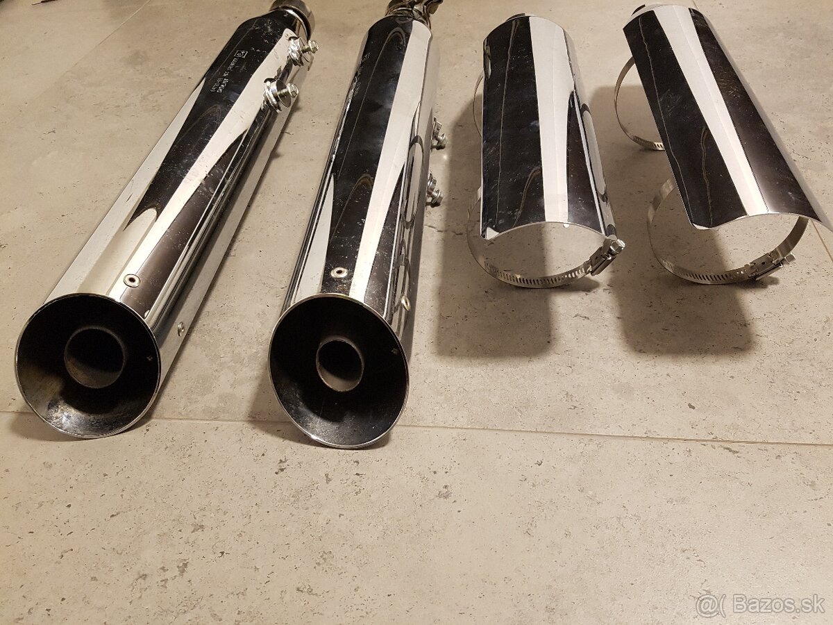 Výfuk - koncový tlmič Harley Davidson - chrómový - 3