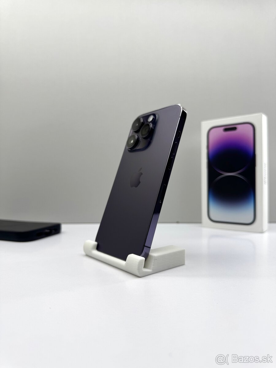 iPhone 14 PRO 256GB DEEP PURPLE TOP STAV+PRÍSLUŠENSTVO - 3