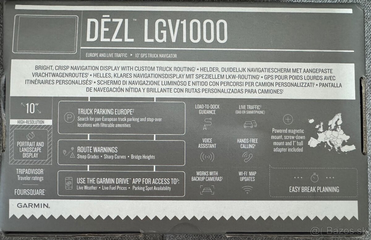 GPS Navigácia Garmin DEZL LGV1000 10” displej - 3
