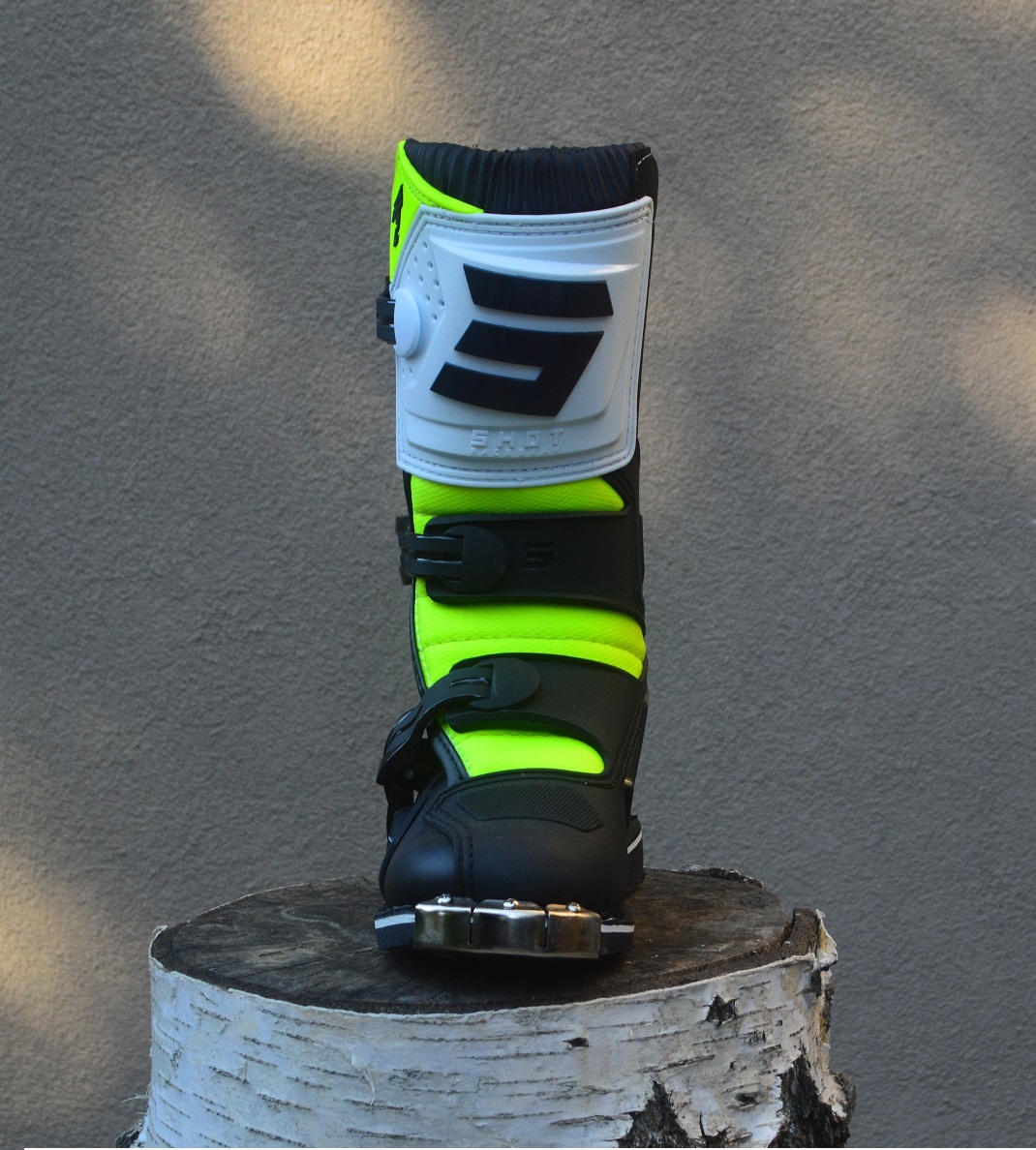 Detské čižmy topánky boty SHOT žlté fluo - 3