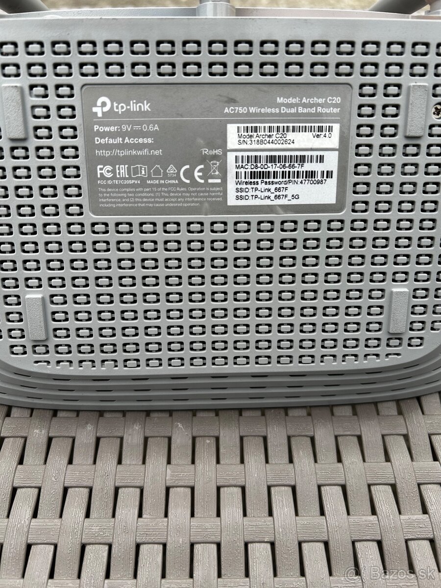 WiFi router – TP-Link Archer C20 - EAP110 / ASUS RT-AC51U / - 3