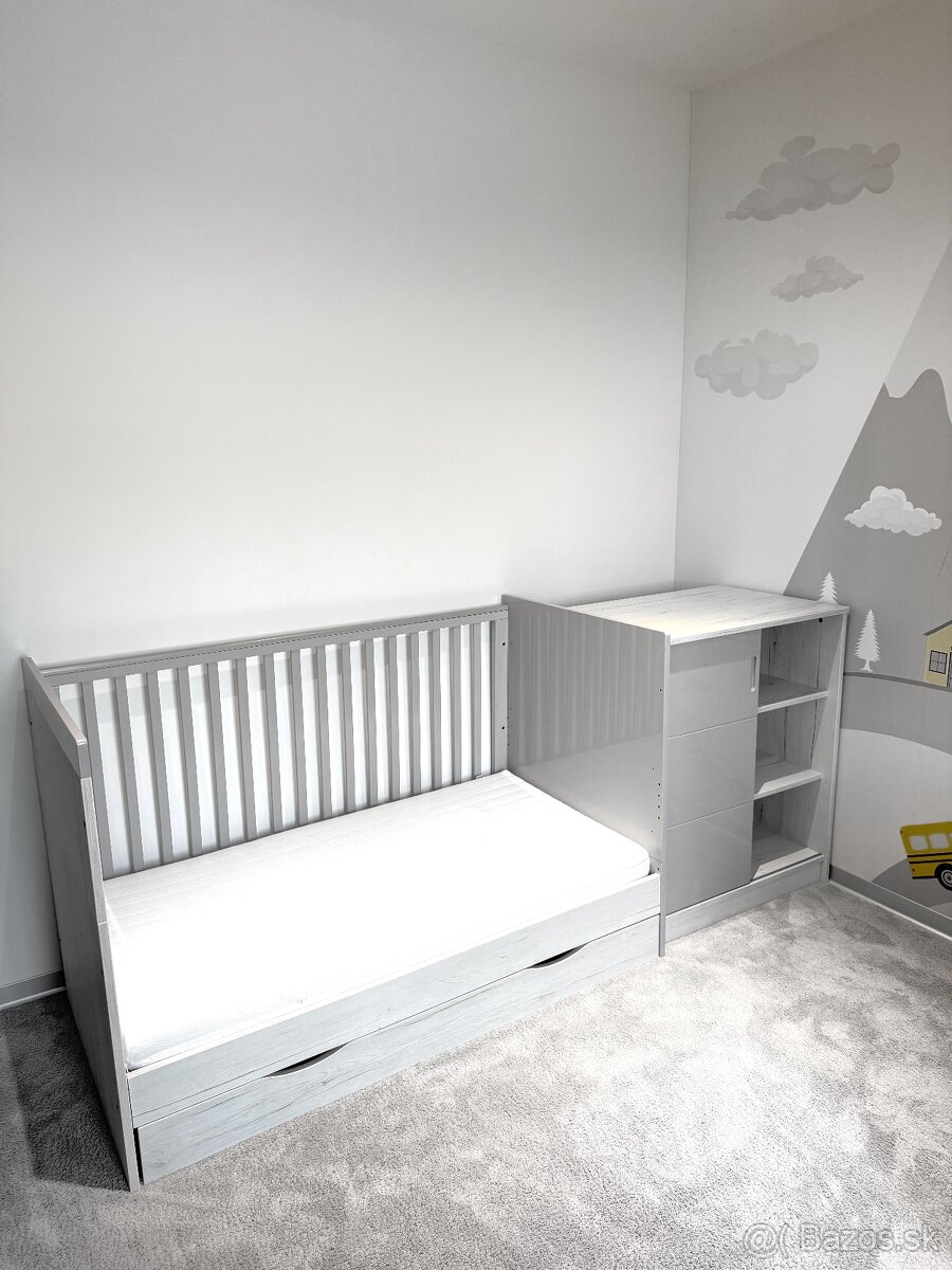 Detská postieľka + detská komoda - 3