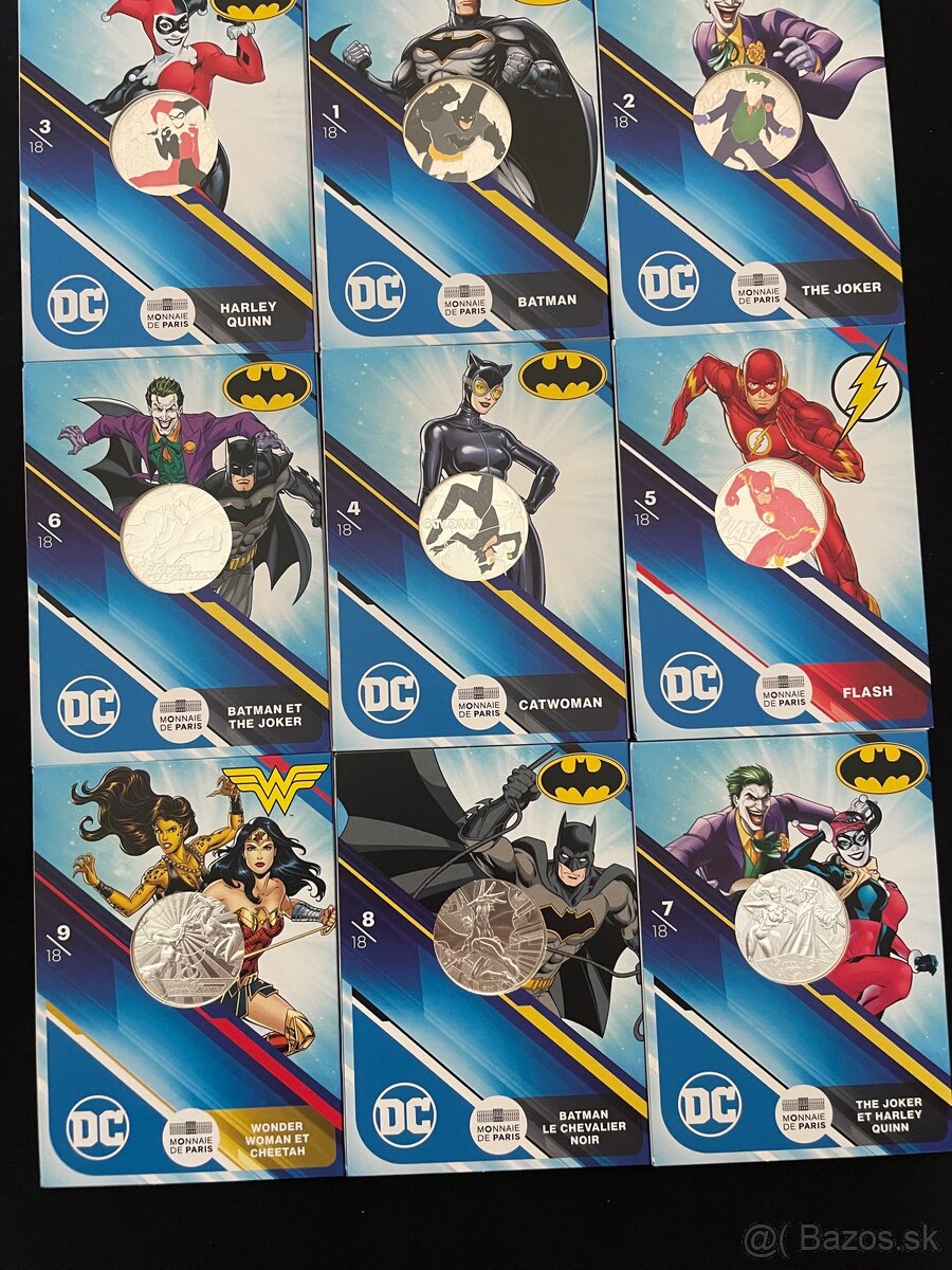 Limitovaný set DC Comics -strieborné mince - 3