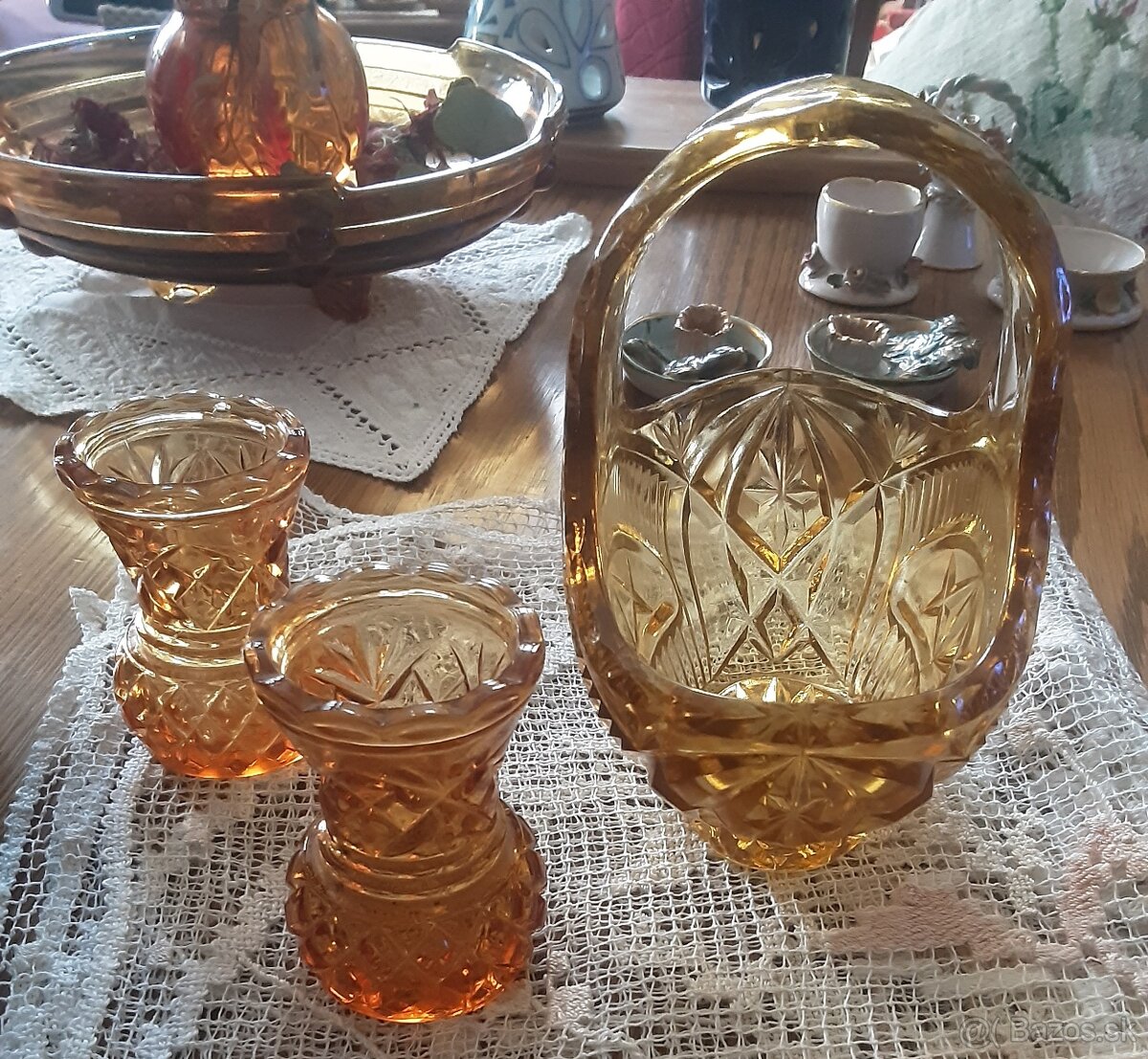 Predaj mix z liateho skla medovej farby - 3