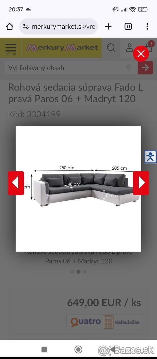 Rohová Sedacia súprava - 3