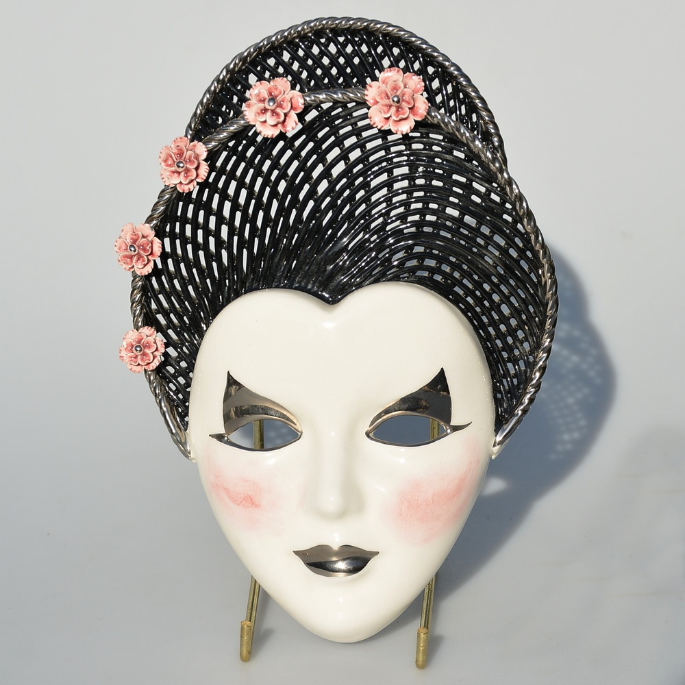 Porcelánová maska / soška, ešte v originálnom obale - 3
